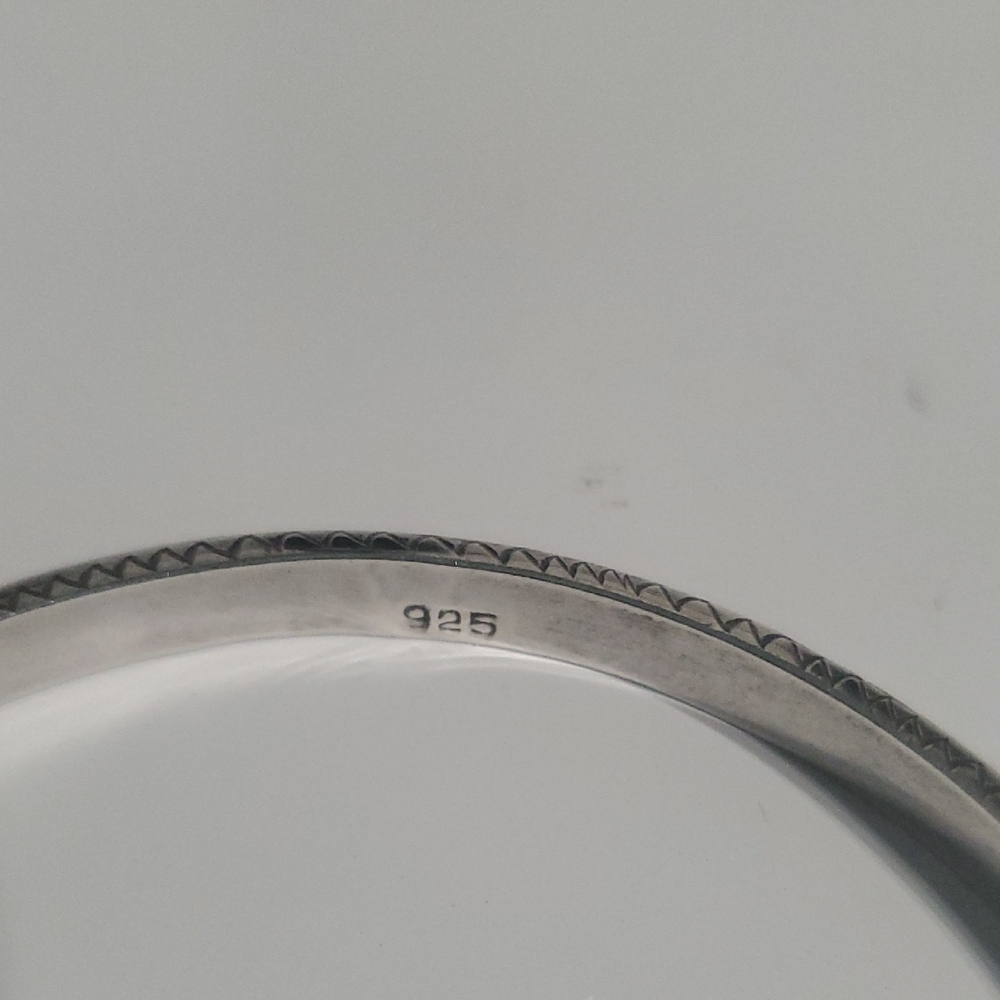 Sterling Silver 925 Women's Bangle Bracelet